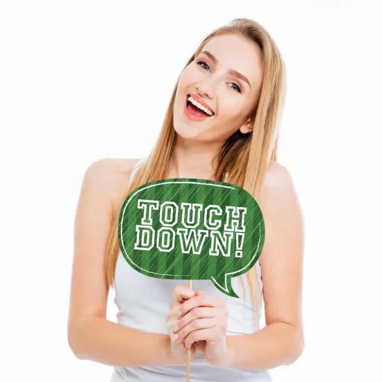 Big Dot of Happiness End Zone - Football Photo Booth Props Kit - 20 Count {4}