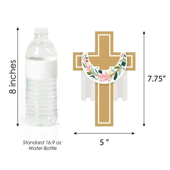 Big Dot of Happiness Religious Easter - Cross Decorations DIY Christian Holiday Party Essentials - Set of 20 {6}