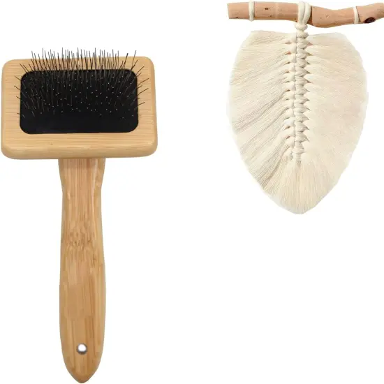 Macrame Comb Wooden for Feathered Wall Hanging Plant Hanger Craft Making Knitting Cord Rope 3Mm 4Mm 5Mm (Macrame Comb) {1}