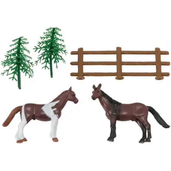 Horses, trees, and Fence Birthday Cake Kit 3 Piece {2}