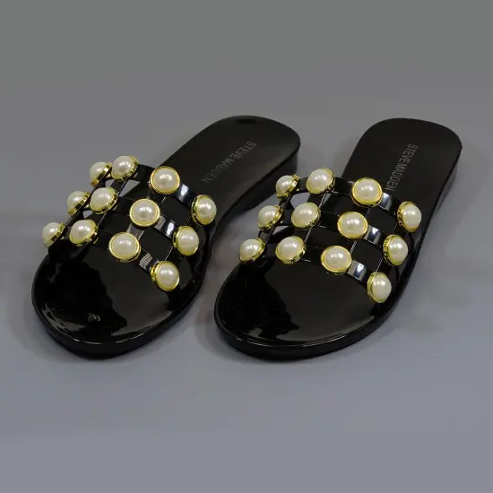 10 yards of Sage Flat-Back Gold Pearl Trim 3/4" | 10 yard cut Gunmetal {5}