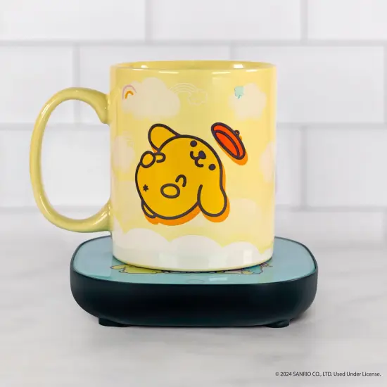 Uncanny Brands Hello Kitty and Friends Pompompurin Mug Warmer with Mug {2}