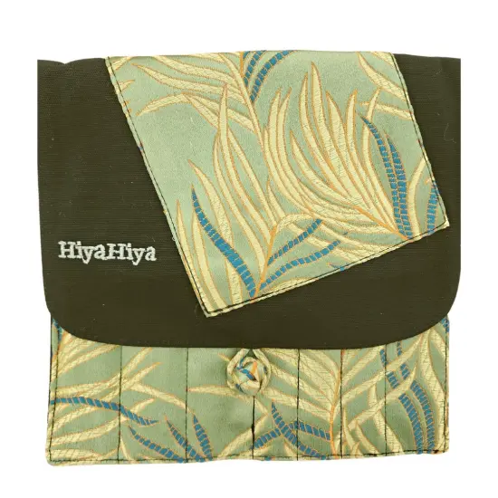 HiyaHiya SMALL Bamboo 5" Interchangeable Knitting Needle Set Sage feather {1}