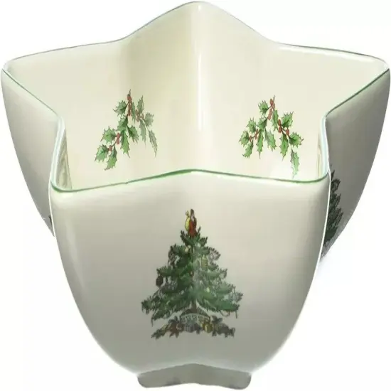 Spode Christmas Tree Star Serving Bowl Made of Fine Earthenware, 6.25 inches {3}