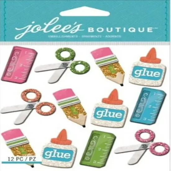 Jolee's Boutique School Supplies Repeat Dimensional Stickers {1}