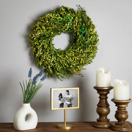 Northlight Green Foliage Artificial Spring Wreath - 15" - Unlit {4}