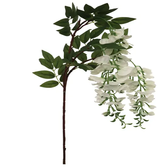 3-Pack 36" White Silk Wisteria Sprays &ndash; Elegant Hanging Florals {1}