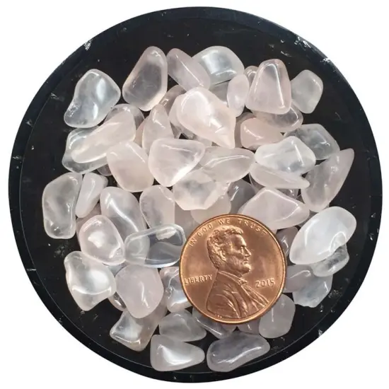 Rose Quartz Mini Crystal Chips &ndash; Size 2 {2}