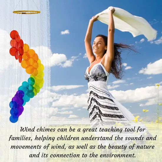 23325 Wind Chimes for outside Birthday Gifts for Mother Daughter Sister Aunt Women Farmhouse Beach Home Decor Windchimes Outdoors Garden Patio Yard Sea Glass Capiz Shells 27 Inch {6}