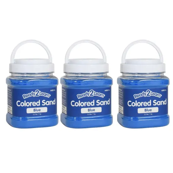 Colored Sand - Blue - 2.2 lb. Jar - Pack of 3 {1}