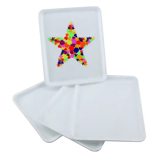 Foam Trays, 9" x 11", 25 Per Pack, 2 Packs {2}