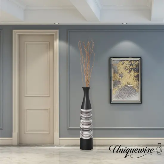 Uniquewise 12 pcs Brown Natural Decorative Dry Branches Authentic Mulberry Sticks, Home Decoration and Wedding Craft 47 in, DIY Greenery Plants Craft Vases fillers Garden Hotel Farmhouse Decor {6}