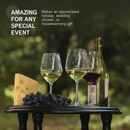 Bormioli Rocco 14.75 oz White Wine Glasses (Set Of 4) Crystal {4}