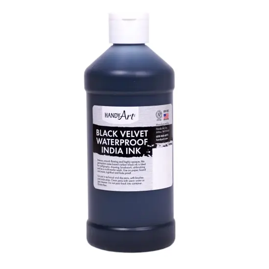 Black Velvet India Ink, 16. oz {1}