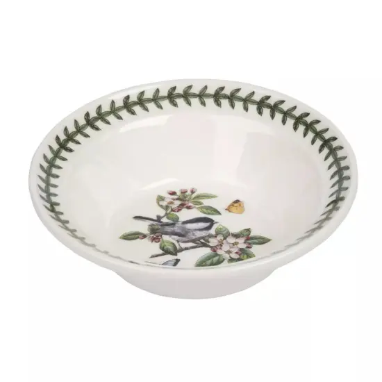 Portmeirion Botanic Garden Birds 6.5 Inch Oatmeal/Soup Bowl - Chickadee {1}