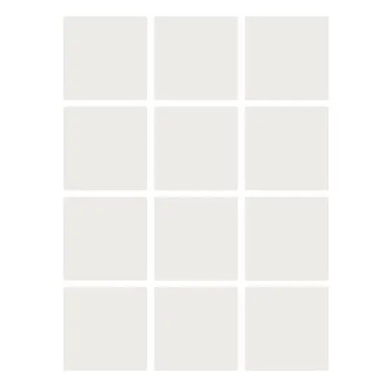 Dry Erase Stickables with Dry Erase Marker, White, 3" x 3", 12 Per Pack, 4 Packs {1}