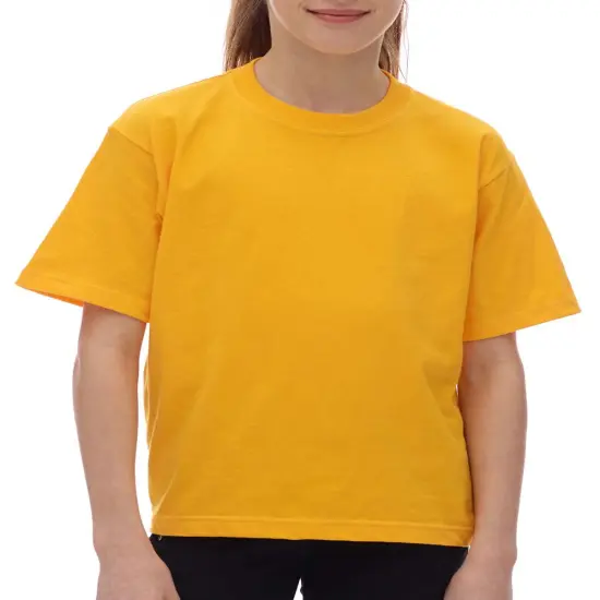 M&O&reg; Youth Gold Soft Touch Crewneck Short Sleeve T-Shirt {1}