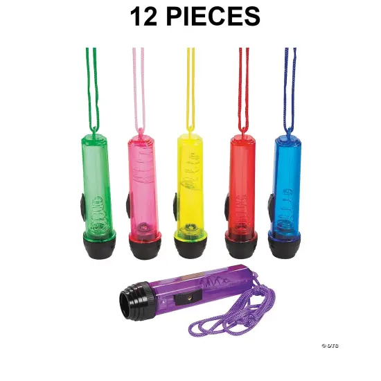 Transparent Flashlights on A Rope - 12 Pc. {1}