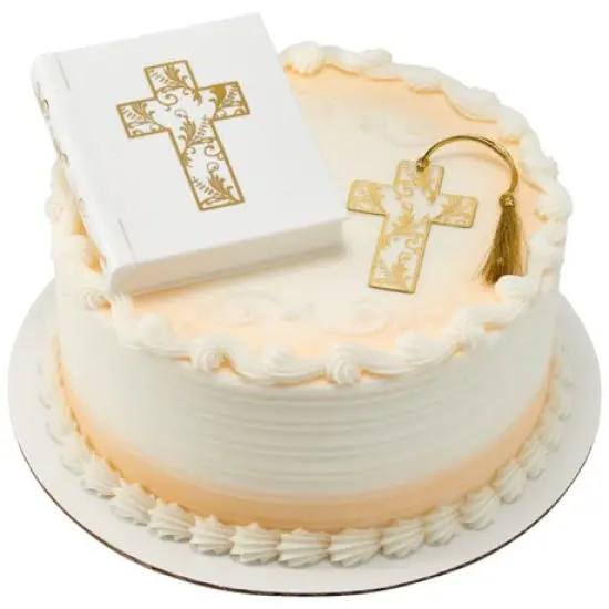Religious Bible and Cross Pendant Cake Kit {6}