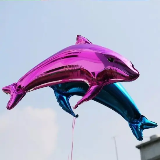 2PCS Dolphin Aluminum Foil Balloons {2}