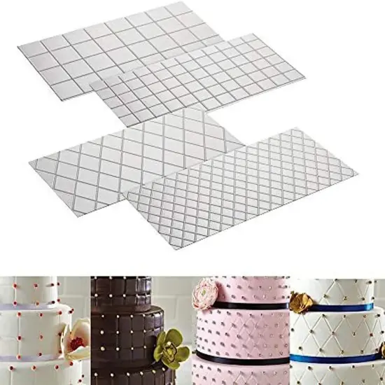 CK Products Icing Impression Mat Diamond & Square Assortment 4 pk {4}