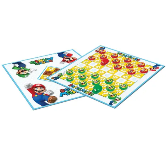 Super Mario&trade; Checkers & Tic Tac Toe Collector's Game Set {3}