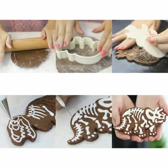 Set of 3 Dinosaur Cookie Cutter {3}
