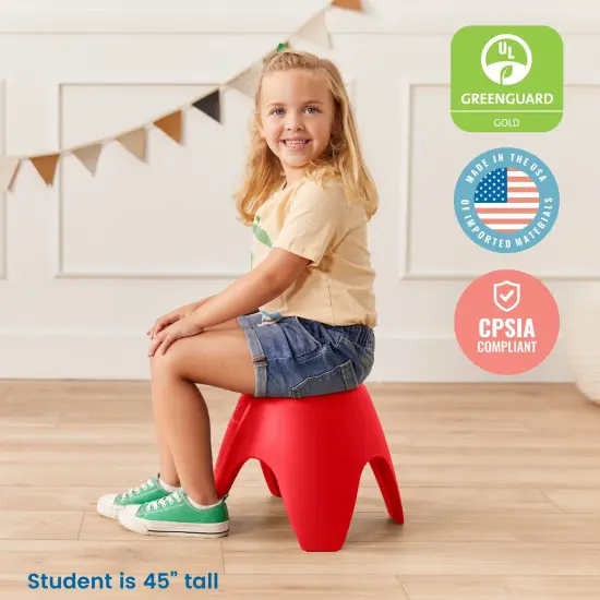 Ayana Stool Set, Flexible Seating, 4-Pack Red {6}