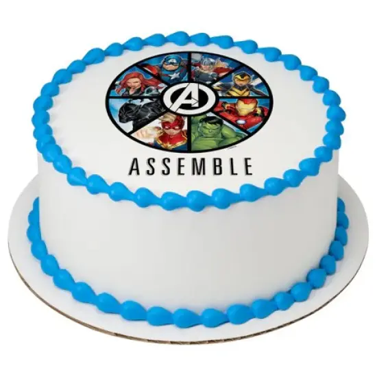 Marvel Avengers Assemble Edible Cake Image PhotoCake {2}