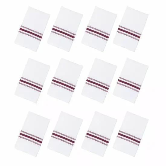 12 Pack Bistro Napkins Burgundy {2}