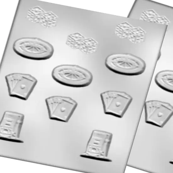 CK Products Gambling Cards Dice Assortment Chocolate Mold {3}