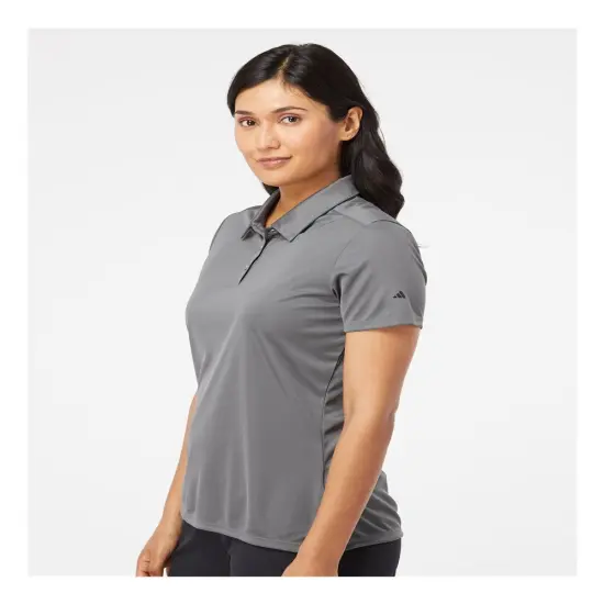 Adidas&reg; Women's 3-Stripes Shoulder Polo Grey five/ black {6}