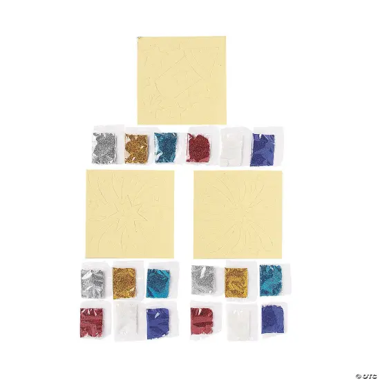 Patriotic Glitter Art Pictures - 12 Pc. {2}