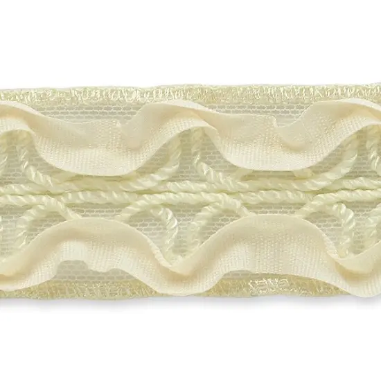 10 yards of Ribbon Rosette & EmbroideryTrim | 10 yard cut Ivory {1}