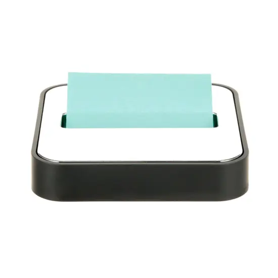 Note Dispenser for 3 in x 3 in Notes, Black Base with Steel Top {1}