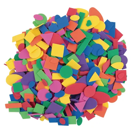 WonderFoam&reg; Craft Tub, Foam Shapes, Assorted Sizes, 1/2 lb. Per Pack, 2 Packs {3}