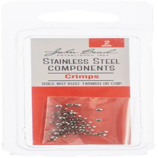 John Bead Stainless Steel Crimp Beads 50/Pkg-2mm {1}