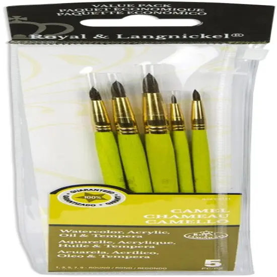 Royal & Langnickel(R) Sable Value Pack Brush Set-5/Pkg {1}