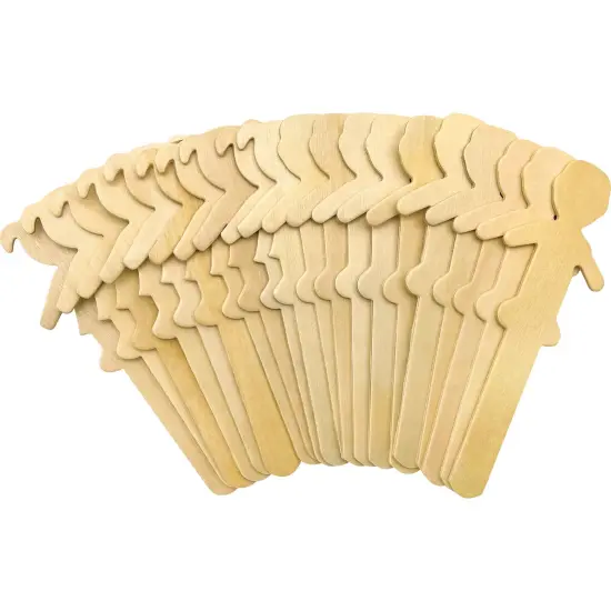 STEM Basics: People-Shaped Craft Sticks - 50 Per Pack, 3 Packs {3}