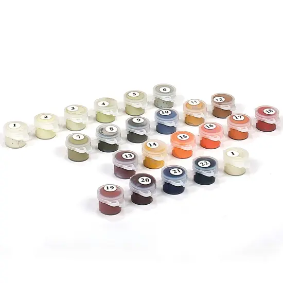 Extra Paint Set for Be Still Paint by Number Kit &ndash; Full Set of Acrylic Replacement Paints &ndash; Vacuum Sealed for Freshness &ndash; Exact Match for Unframed and Framed Kits {2}