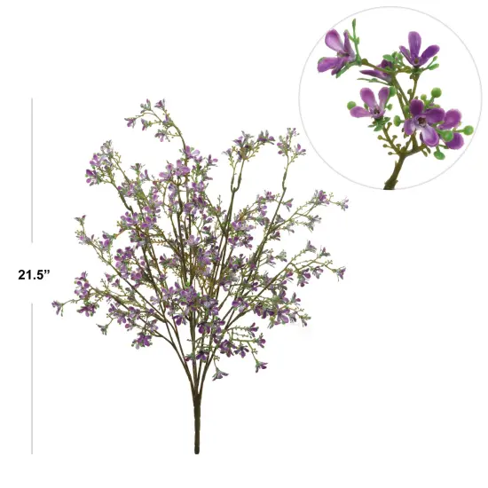 12-Pack: 22" Mini Lavender Flower Bush with 14 Sprays, Floral Home by Artificial Flowers {2}