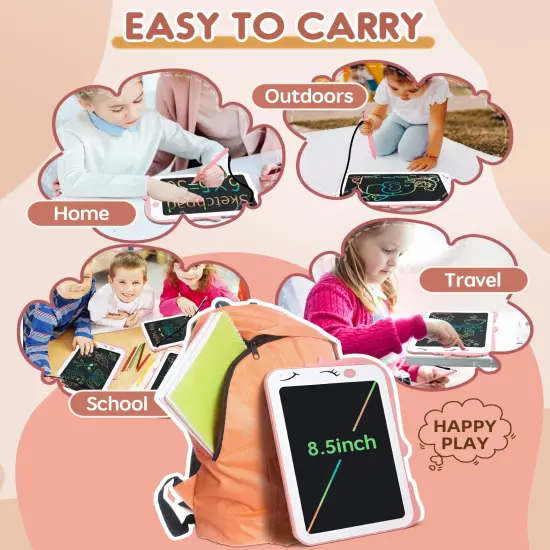 LCD Writing Tablet Kids Toys for Girls Boys Age 2-3 Gift Ideas, Unicorn Colorful Doodle Board Educational Learning Toys for Children 3 4 5 6 7 8 Years Old, Toddler Drawing Pad Travel Toys {4}