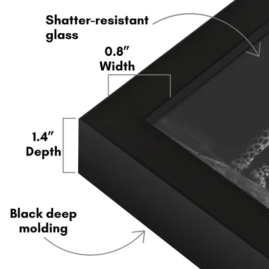 Americanflat Gallery-Style Picture Frame - Ideal Frame for Gallery Wall Display - Showcase Artwork, Prints, and Photos - Shatter Resistant Glass - Hanging Hardware with Drywall Anchor {8}