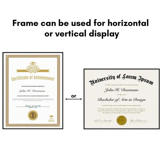 Americanflat Front Loading Picture Frame Set - Set of 6- Multi Picture Frames - Perfect for Photos and Wall Decor - Shatter Resistant Glass - Hanging Hardware with Snap-Out Easel {4}