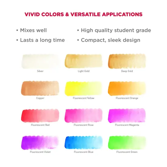 12 Colors Koi Pocket Field Sketch Kit - Watercolor Sets for Painting On the Go- 1 Water Brush - 1 Sponge - 1 Palette {5}