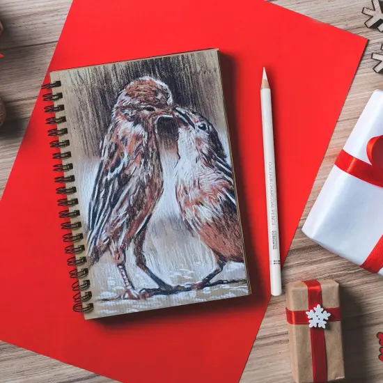 6 Pieces Professional White Charcoal Pencils Set -Sketch Highlight White Pencils for Drawing, Sketching, Shading, Blending, White Chalk Pencils for Beginners & Artists {4}