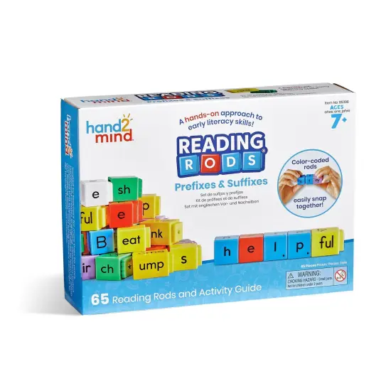 Reading Rods Prefixes, Suffix, and Root Words Set {2}