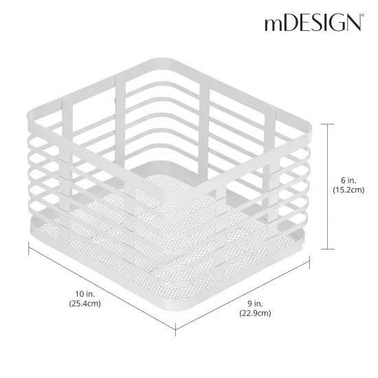 mDesign Small Metal Wire Organizer Basket for Kitchen {3}