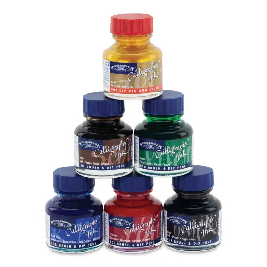Winsor & Newton Calligraphy Ink - Assorted Colors, Set of 6 {2}