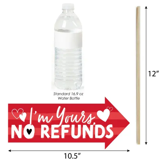 Big Dot of Happiness Funny Happy Valentine's Day - Valentine Hearts Party Photo Booth Props Kit - 10 Piece {4}